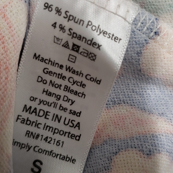 NEW Lularoe Amelia Mod Floral‎ Dress S Fit & Flare Blue Yellow Orange NWT - Picture 8 of 8